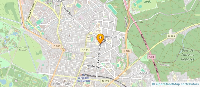 localisation de l'entreprise CLUB SINFONIC à VERSAILLES