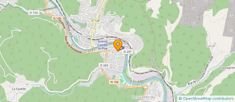 localisation de l'entreprise CLUB SOCIO-CULTUREL ' LES CIGALES '  LES SALLES-DU-GARDON