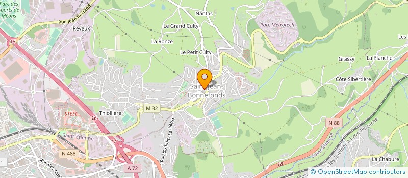 localisation de l'entreprise CLUB SOCIO CULTUREL SPORTIF  SAINT-JEAN-BONNEFONDS