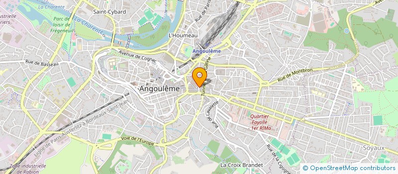localisation de l'entreprise CLUB SODA à ANGOULEME
