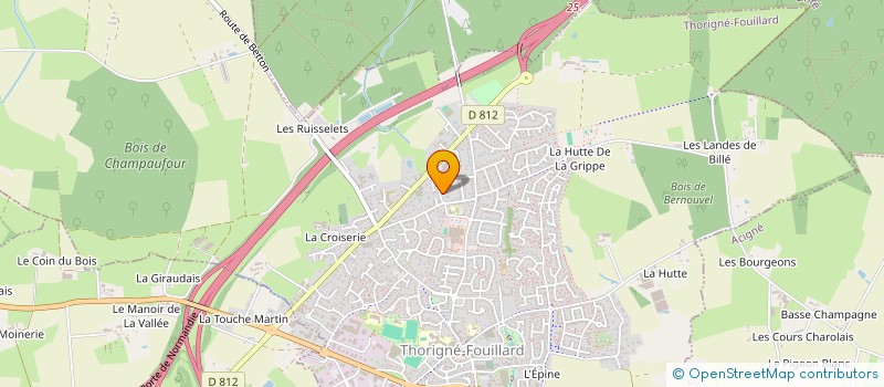 localisation de l'entreprise CLUB SOLAR  THORIGNE-FOUILLARD