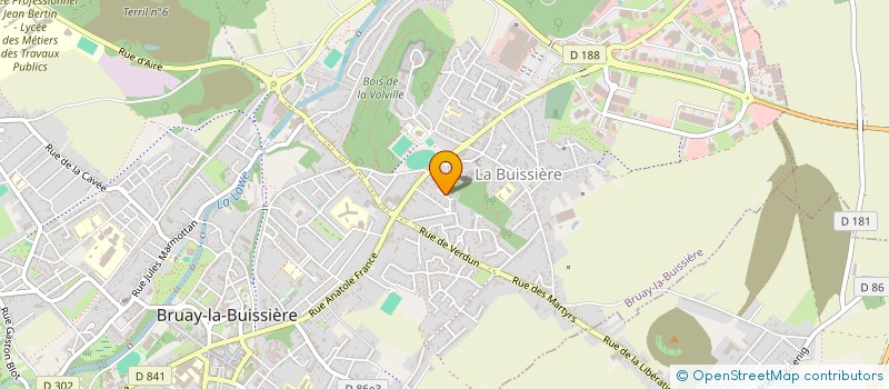 localisation de l'entreprise CLUB SOLEIL à BRUAY-LA-BUISSIERE