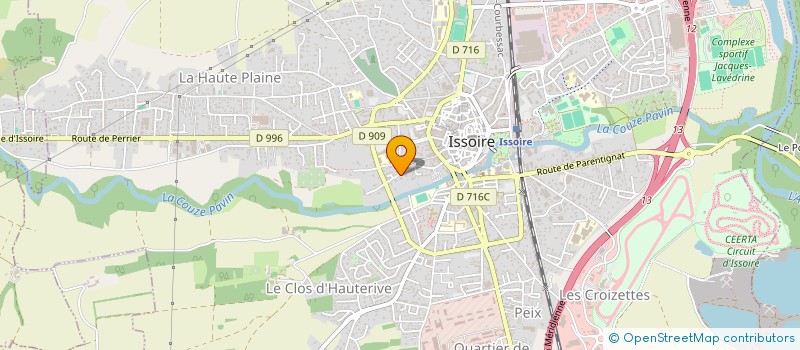 localisation de l'entreprise CLUB SOROPTIMISTE D ISSOIRE  ISSOIRE