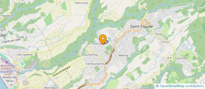 localisation de l'entreprise CLUB SOROPTIMISTE DE BASSE-TERRE à SAINT-CLAUDE