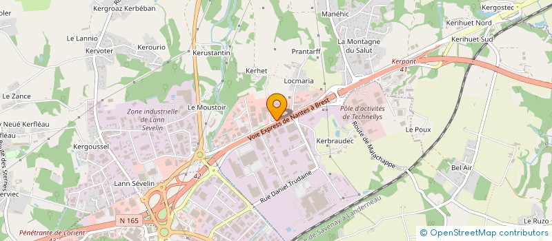 localisation de l'entreprise CLUB SOROPTIMISTE DE LORIENT-QUIMPERLE à CAUDAN