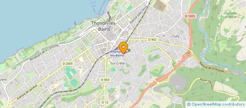localisation de l'entreprise CLUB SOROPTIMISTE LE LEMAN à THONON-LES-BAINS