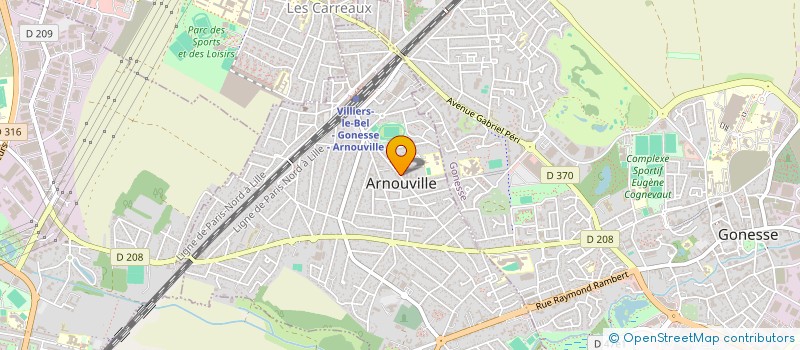 localisation de l'entreprise CLUB SOURIRE  ARNOUVILLE