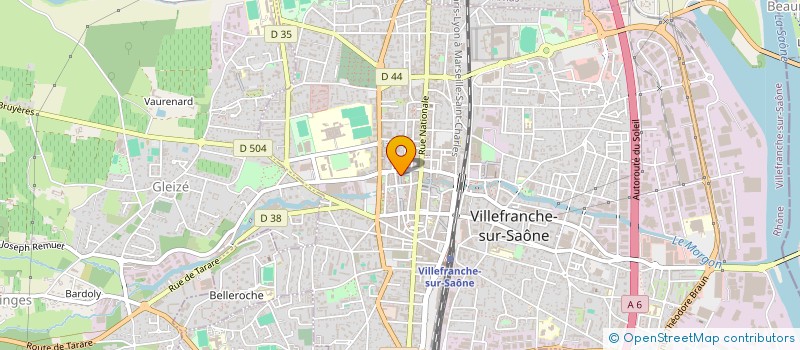 localisation de l'entreprise CLUB SOURIRE D AUTOMNE à VILLEFRANCHE-SUR-SAONE
