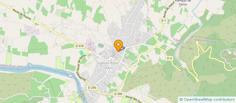 localisation de l'entreprise CLUB SPELEO DES GORGES DE L ARDECHE à VALLON PONT D'ARC
