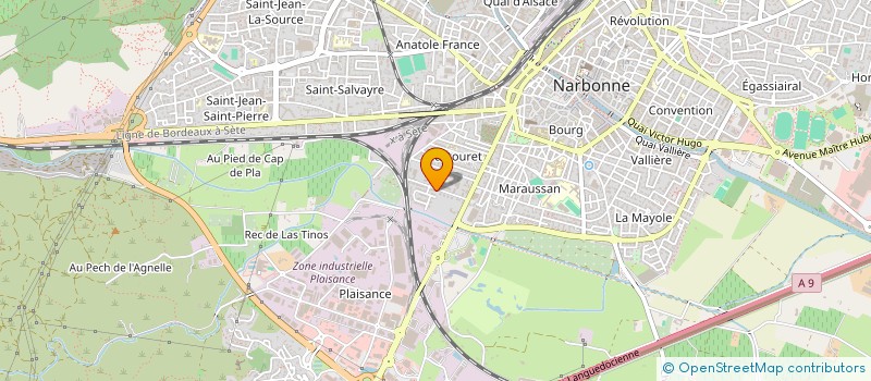 localisation de l'entreprise CLUB SPORT ARTISTIQUE BASE AERIENNE 944  NARBONNE