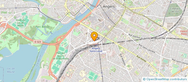 localisation de l'entreprise CLUB SPORT CHEMINOTS ANGEVINS à ANGERS