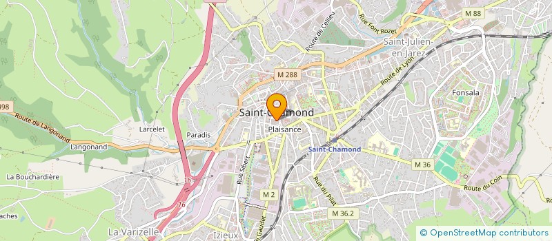 localisation de l'entreprise CLUB SPORT ET VIE à SAINT-CHAMOND