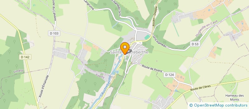 localisation de l'entreprise CLUB SPORT LOISIR AUSTREBERTHE à SAINTE-AUSTREBERTHE