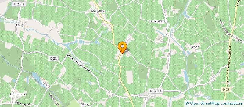 localisation de l'entreprise CLUB SPORT PETANQUE PUISSEGUIN - C.S.P.P.  PUISSEGUIN