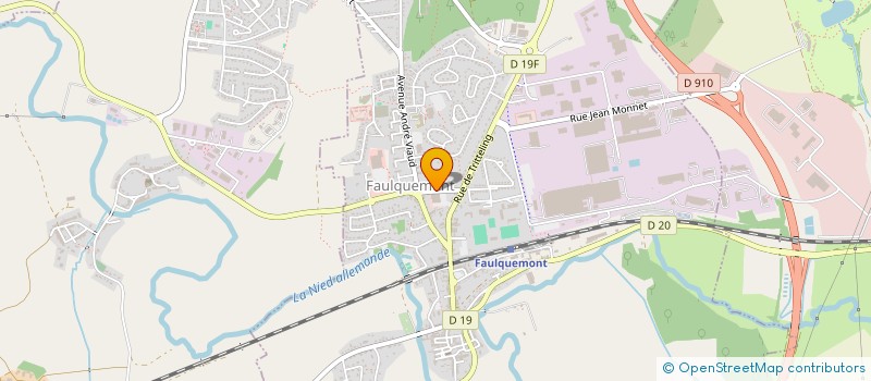 localisation de l'entreprise CLUB SPORT PULSION  FAULQUEMONT