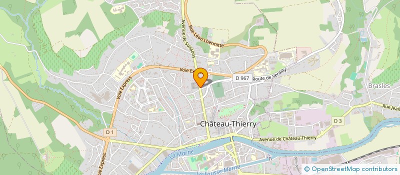 localisation de l'entreprise CLUB SPORTIF à CHATEAU-THIERRY