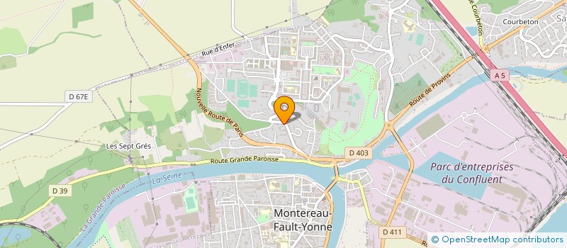 localisation de l'entreprise CLUB SPORTIF APAJH  MONTEREAU-FAULT-YONNE