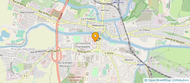 localisation de l'entreprise CLUB SPORTIF ARTIST  CHARLEVILLE-MEZIERES