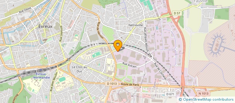 localisation de l'entreprise CLUB SPORTIF ARTISTIQUE BA 105  EVREUX