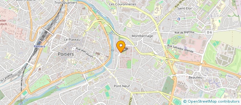 localisation de l'entreprise CLUB SPORTIF ARTISTIQUE DUNES  POITIERS