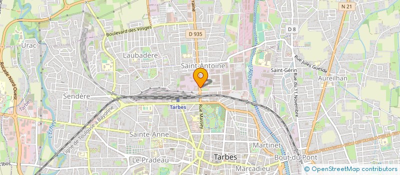 localisation de l'entreprise CLUB SPORTIF-ARTISTIQUE EDELWEISS  TARBES