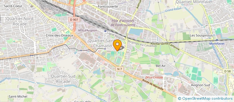 localisation de l'entreprise CLUB SPORTIF AVIGNON-MONTFAVET ATHLETISME à AVIGNON