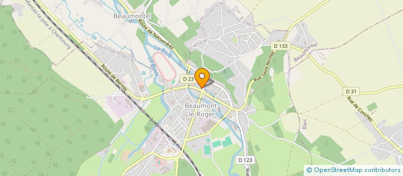 localisation de l'entreprise CLUB SPORTIF BEAUMONTAIS HANDBALL (CSBH)  BEAUMONT-LE-ROGER