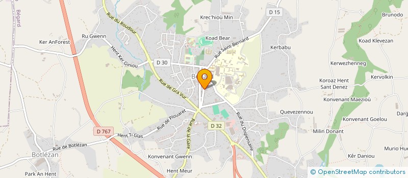 localisation de l'entreprise CLUB SPORTIF BEGARROIS à BEGARD