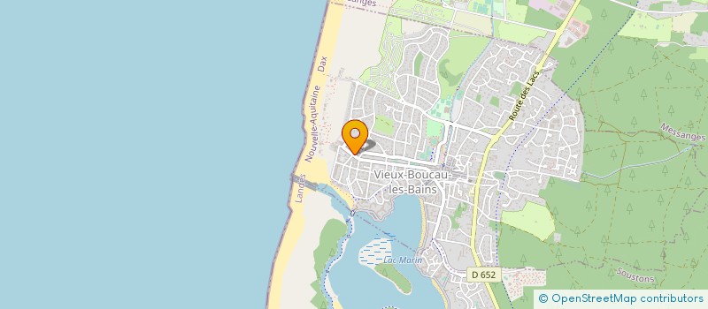 localisation de l'entreprise CLUB SPORTIF BOUCALAIS à VIEUX-BOUCAU-LES-BAINS