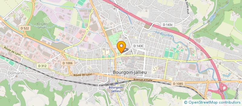 localisation de l'entreprise CLUB SPORTIF BOURGOIN JALLIEU NATATION  BOURGOIN-JALLIEU