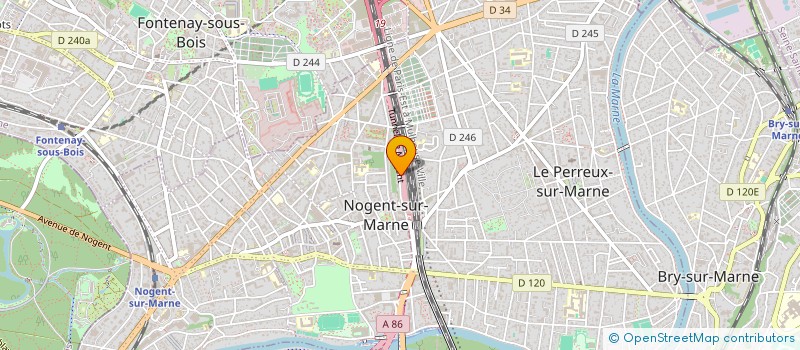 localisation de l'entreprise CLUB SPORTIF BOWLING à NOGENT-SUR-MARNE