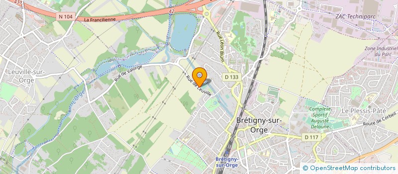 localisation de l'entreprise CLUB SPORTIF BRETIGNY FOOTBALL à BRETIGNY-SUR-ORGE