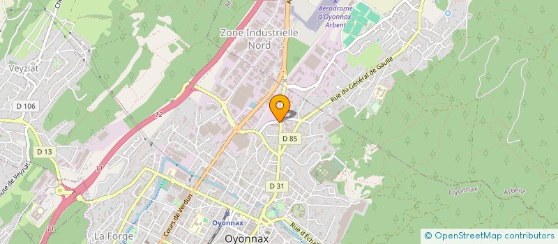 localisation de l'entreprise CLUB SPORTIF CANIN OYONNAXIEN à OYONNAX