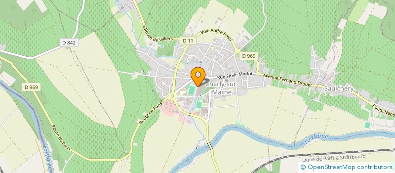 localisation de l'entreprise CLUB SPORTIF CHARLY FOOTBALL à CHARLY-SUR-MARNE