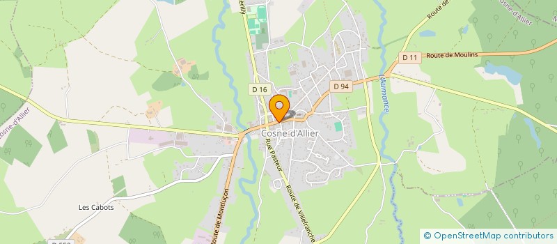 localisation de l'entreprise CLUB SPORTIF COSNOIS TENNIS à COSNE-D'ALLIER