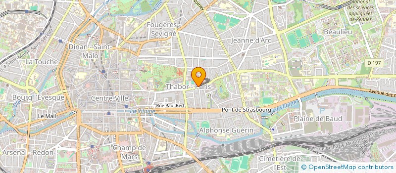localisation de l'entreprise CLUB SPORTIF CULTUREL IMPRIMERI OBERTHUR à RENNES