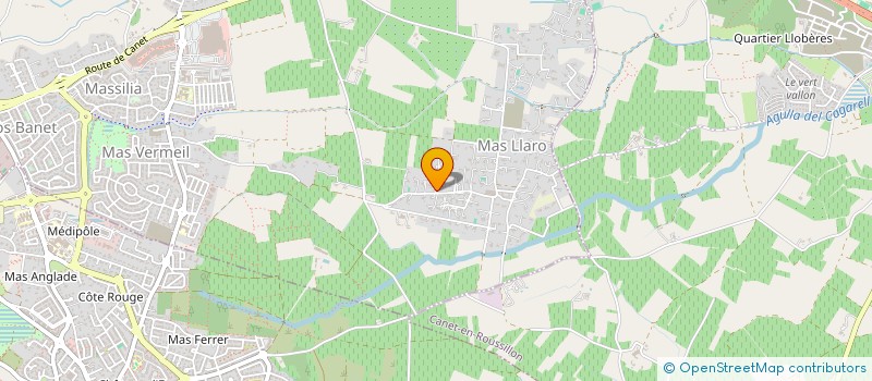 localisation de l'entreprise CLUB SPORTIF DE COUDALERE  PERPIGNAN