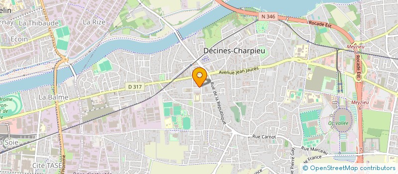 localisation de l'entreprise CLUB SPORTIF DE DECINES  DECINES-CHARPIEU