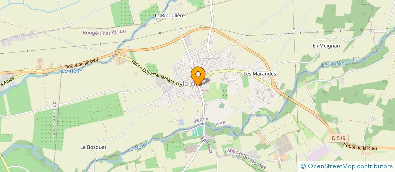 localisation de l'entreprise CLUB SPORTIF DE JARCIEU  JARCIEU