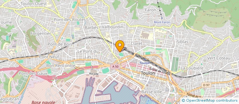 localisation de l'entreprise CLUB SPORTIF DE LA MARINE à TOULON