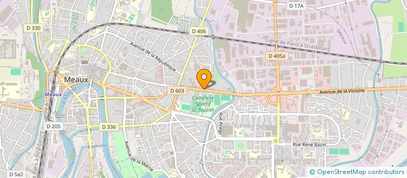 localisation de l'entreprise CLUB SPORTIF DE MEAUX SECTION LUTTE à MEAUX