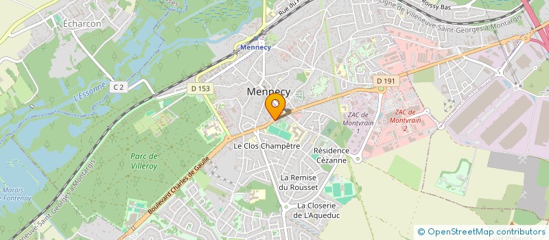 localisation de l'entreprise CLUB SPORTIF DE MENNECY DE FOOTBALL à MENNECY