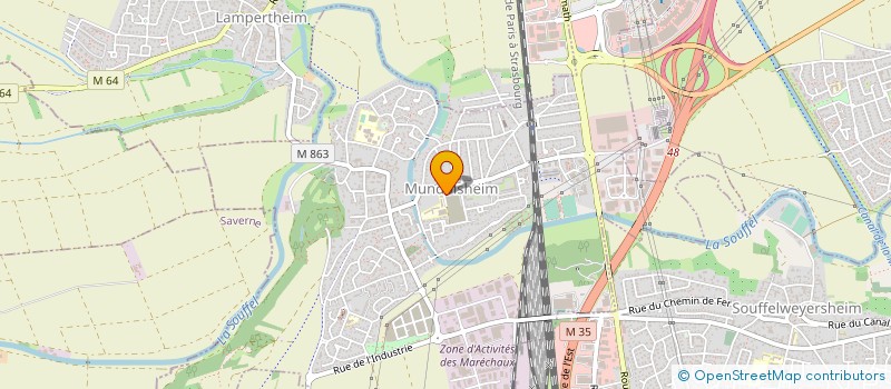 localisation de l'entreprise CLUB SPORTIF DE MUNDO SECTION JUDO  MUNDOLSHEIM