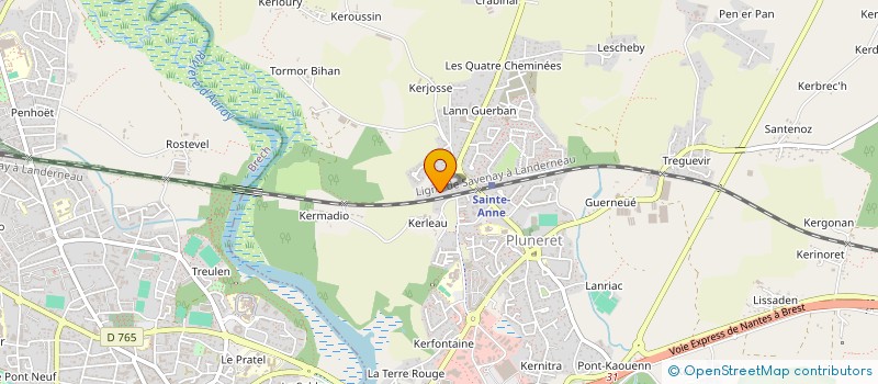 localisation de l'entreprise CLUB SPORTIF DE PLUNERET  PLUNERET