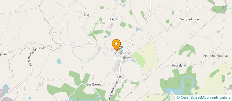 localisation de l'entreprise CLUB SPORTIF DE ST HILAIRE LA TREILLE à SAINT-HILAIRE-LA-TREILLE
