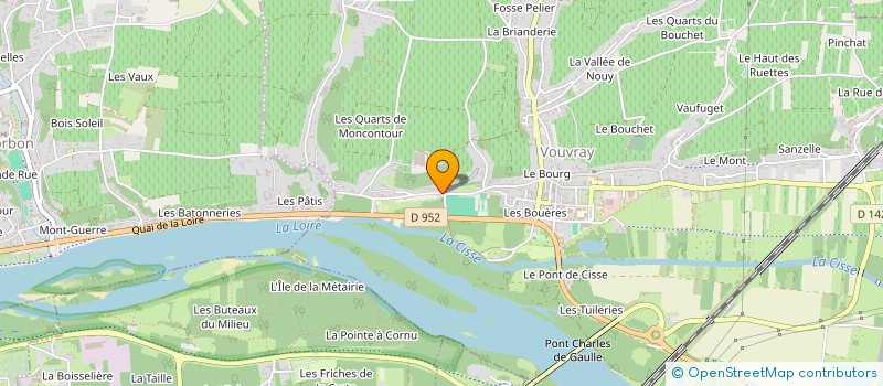 localisation de l'entreprise CLUB SPORTIF DE VOUVRAY LES VINS  VOUVRAY