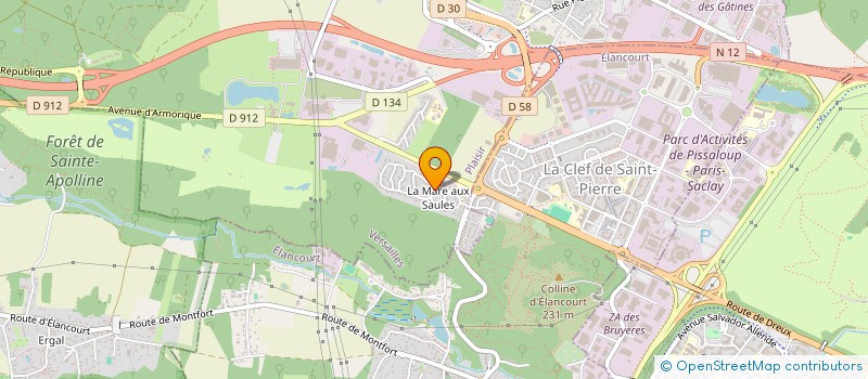localisation de l'entreprise CLUB SPORTIF DEFENSE NATIONALE 77  PLAISIR