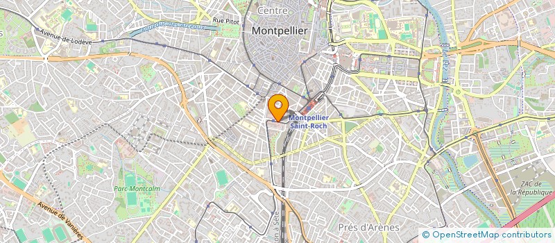 localisation de l'entreprise CLUB SPORTIF DES CHEMINOTS DE MONTPELLIER à MONTPELLIER