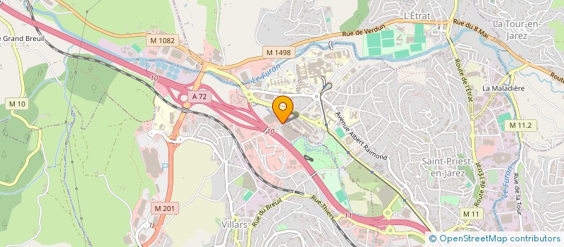 localisation de l'entreprise CLUB SPORTIF DES TRAMINOTS STEPHANOIS à VILLARS