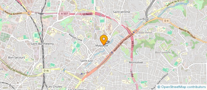 localisation de l'entreprise CLUB SPORTIF DU PERSONNEL DU CONSEIL GENERAL 13 à MARSEILLE